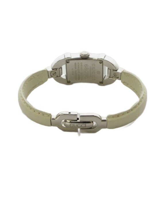Gucci Watch Analog 2 Hand Quartz Beige Silver main image 2